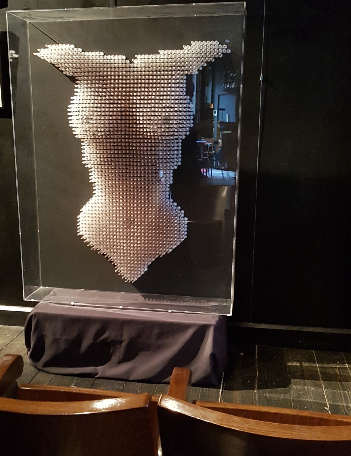 Divine Object sculpture by anthony moman in Milan for Design Week 2018 Deus Ex Machina